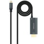 Nanocable Conversor USB-C a HDMI 2.1 8K con Carga USB-C PD 100W, 1.8m, Negro